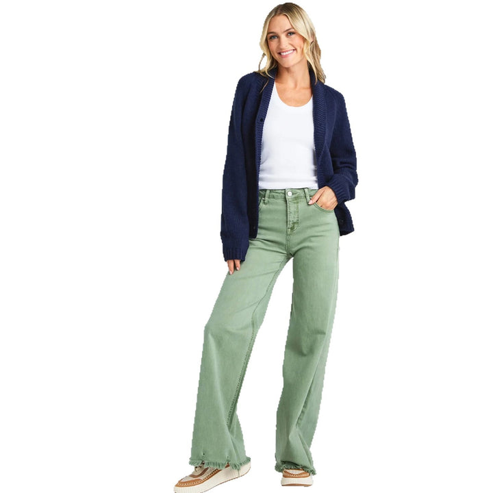 Damen Strickjacke mit modischem Design und bequemen Taschen Drune