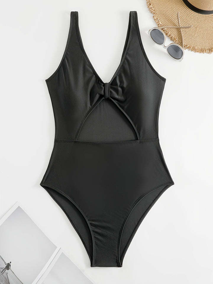 Damen Einteiliger Badeanzug mit modischem Cut-Out-Design Drune