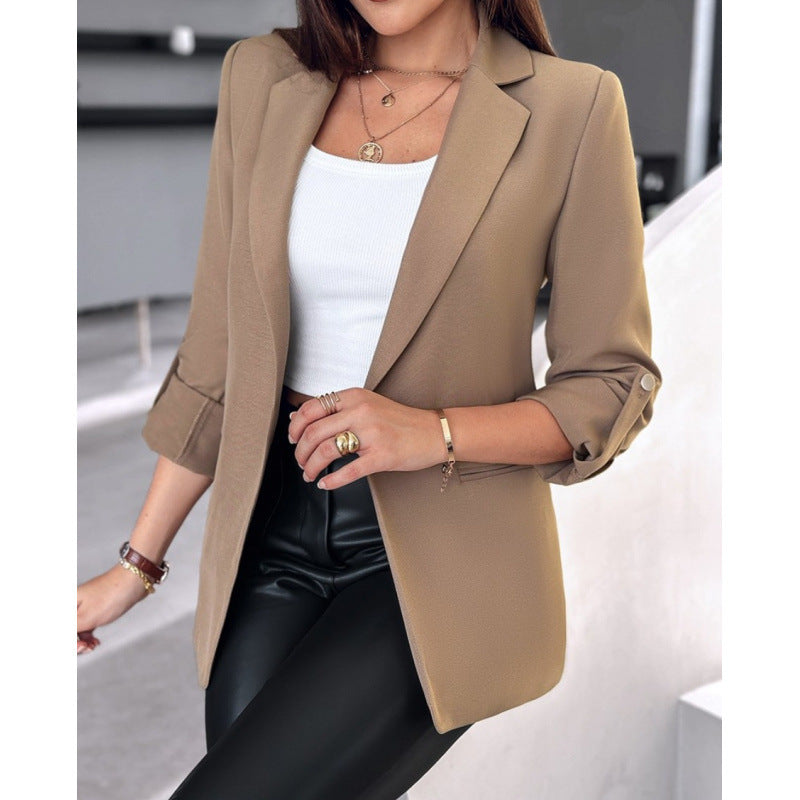 Damen elegante Blazerjacke mit modischem Schnitt Drune