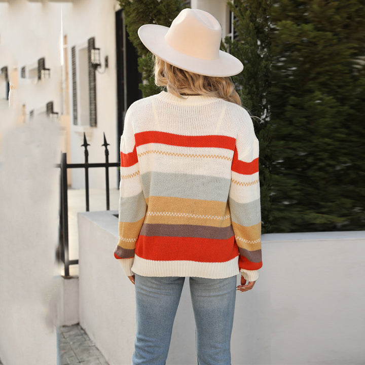 Damen modischer Strickpullover Drune