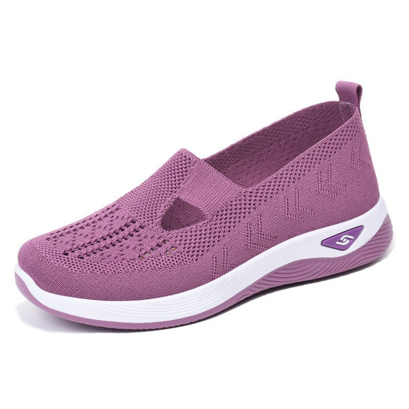 Damen nan leichte gestrickte Slipper mit orthopädischer Komfortsohle Drune