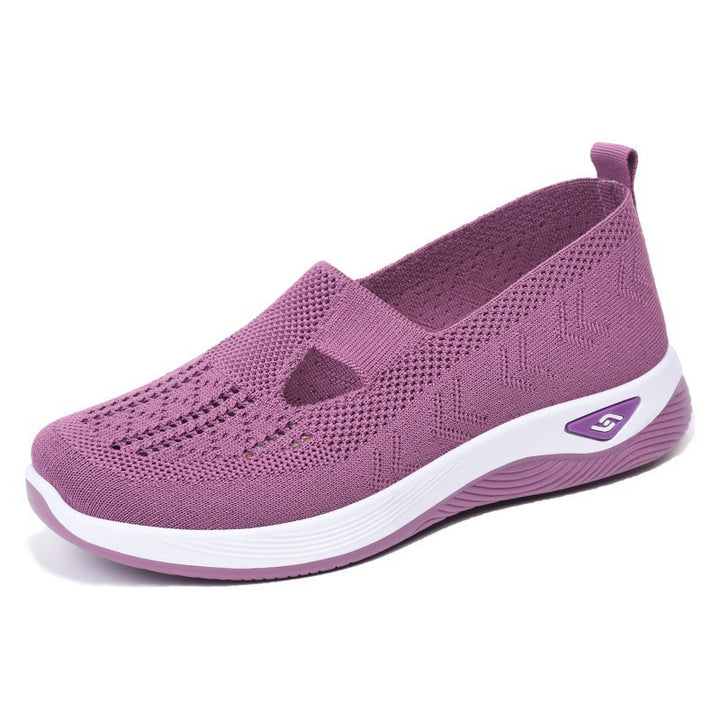 Damen nan leichte gestrickte Slipper mit orthopädischer Komfortsohle Drune