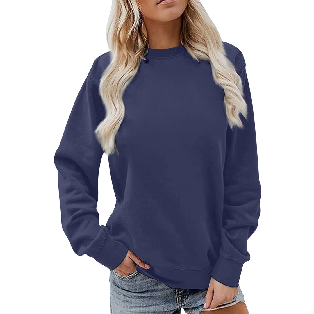 Damen Sweatshirt mit weichem Innenfutter und festlichem Weinmotiv Drune