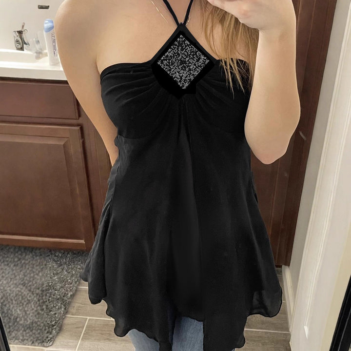 Damen Halteroberteil mit elegantem Spitzendetail Drune