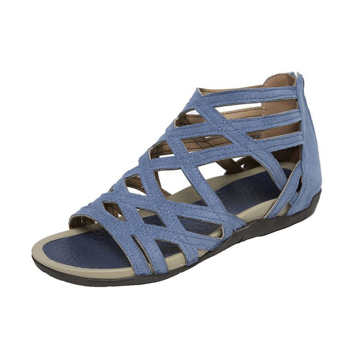 Damen Komfortable Riemensandalen mit geflochtenem Riemendesign Drune