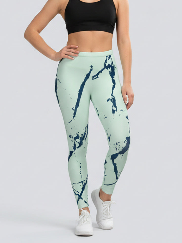 Damen Sportleggings mit stylischem Sternen-Design und hohem Bund Drune