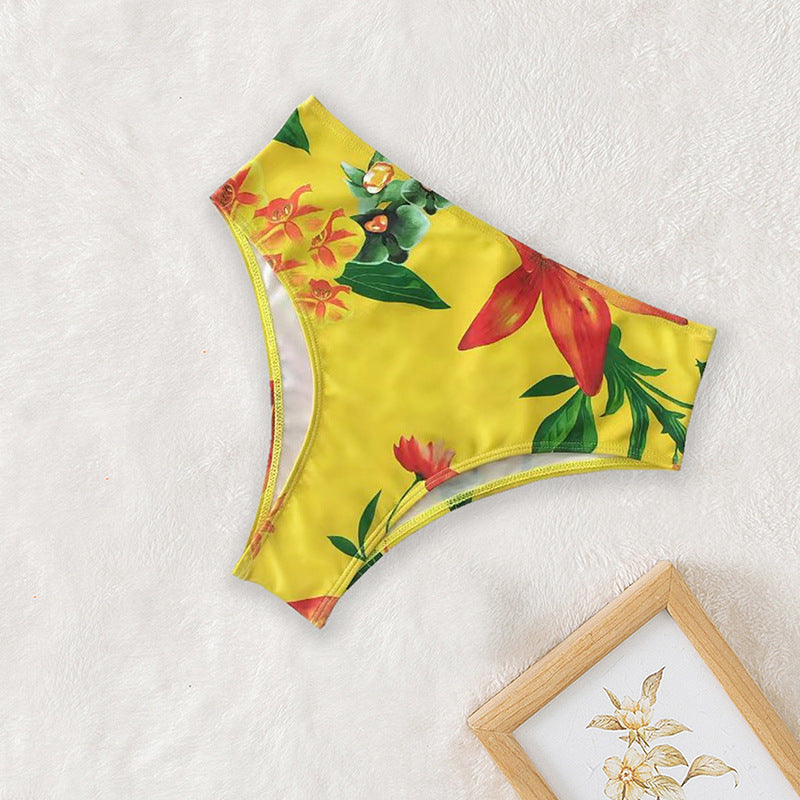 Damen Bikini-Set mit floralem Oberteil und lässigem Maxi-Rock Drune