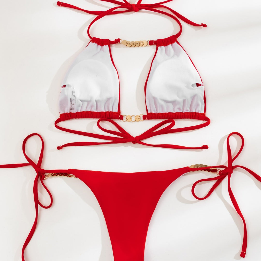 Damen Triangel-Bikini mit geschmackvollen Bead-Details Drune