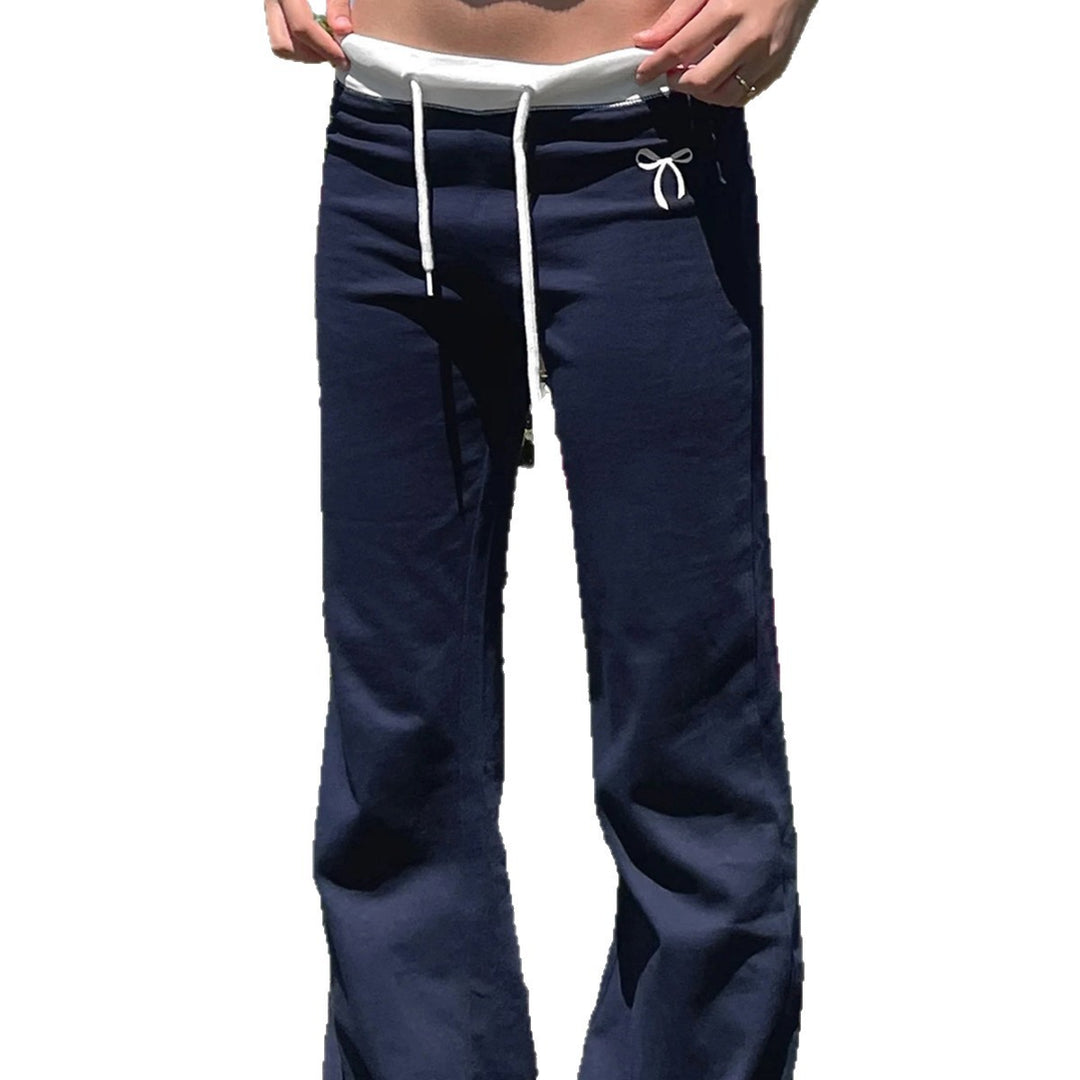 Damen Bequeme und lässige Sweatpants mit elastischem Bund und seitlichen Taschen Drune