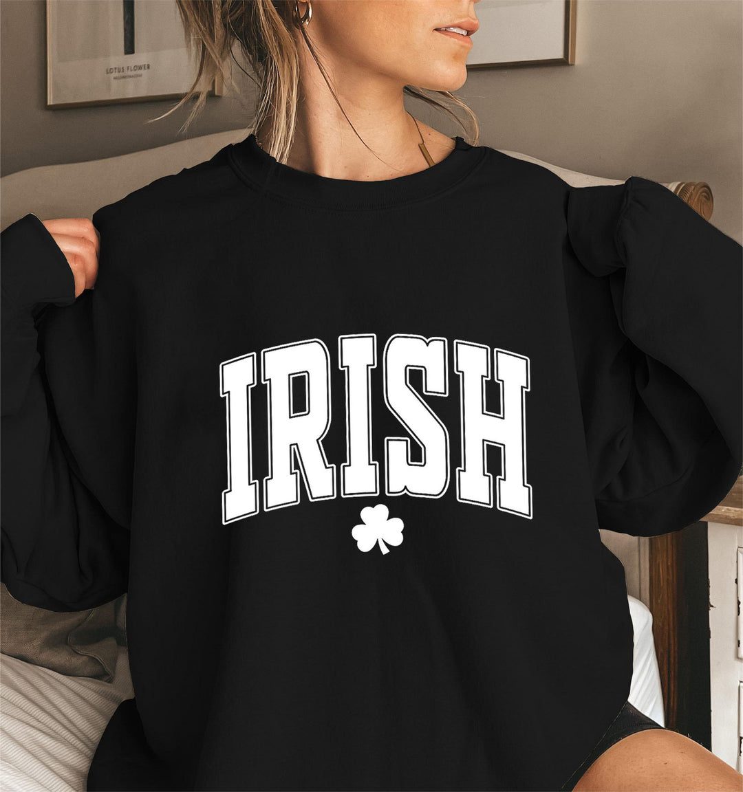 Damen Sweatshirt mit aktuellen irischen Design-Highlights Drune