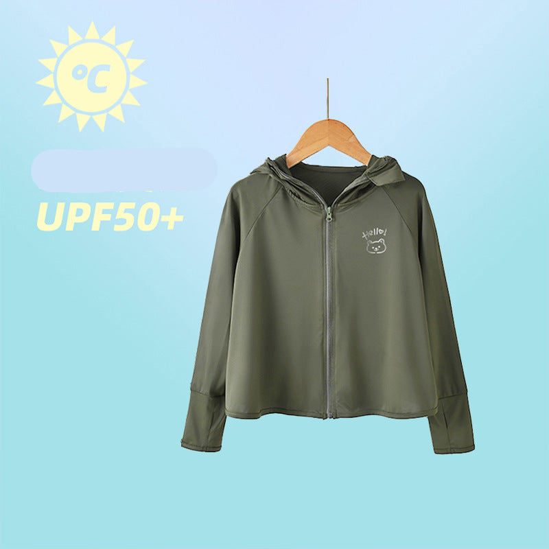 Damen performante UV-Schutzjacke mit Kapuze Drune