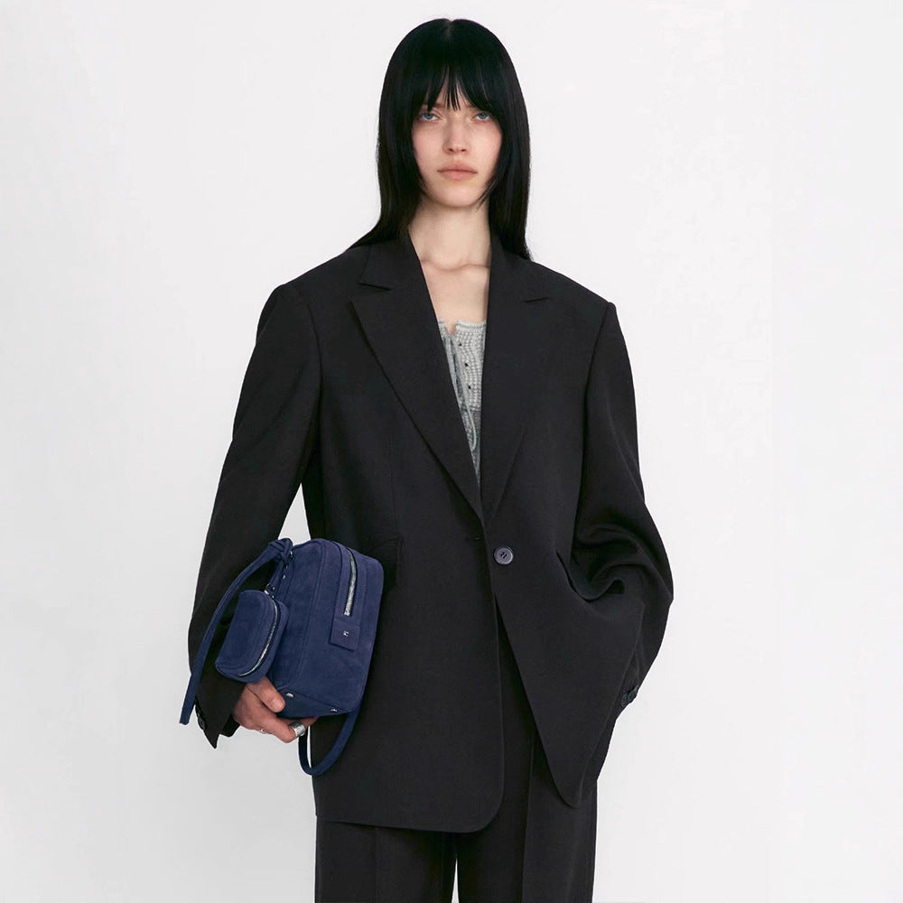 Damen Oversized Blazer aus hochwertigem Stoff Drune