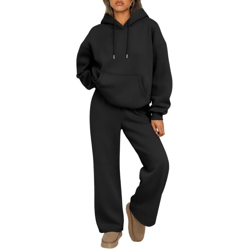 Damen Sweatanzug mit lässigem Schnitt und praktischen Taschen Drune