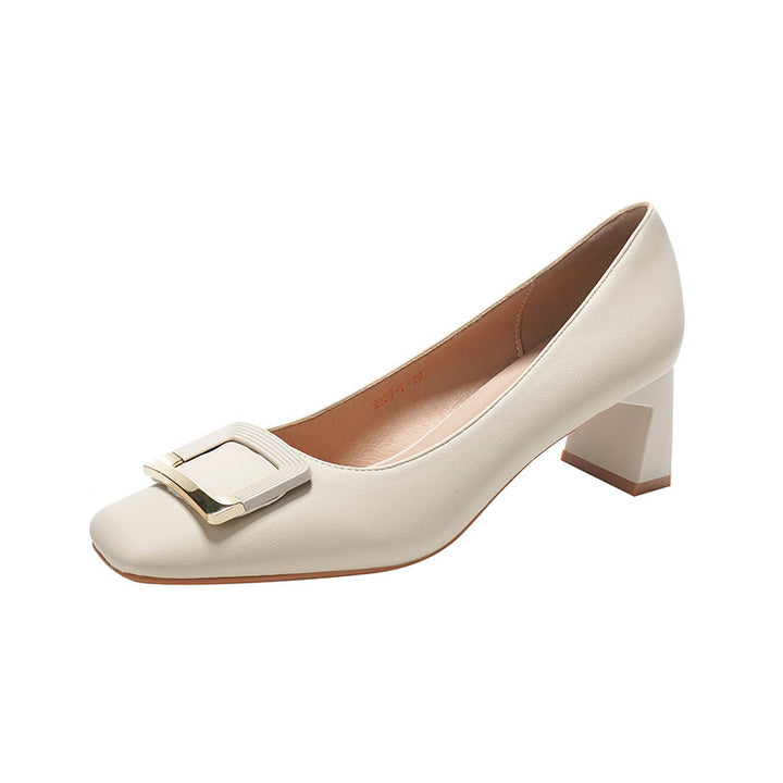 Damen Blockabsatz Kleider Pumps Drune