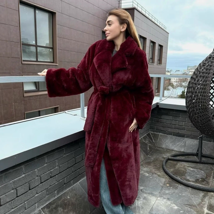 Damen Eleganter Oversized Wintermantel Drune