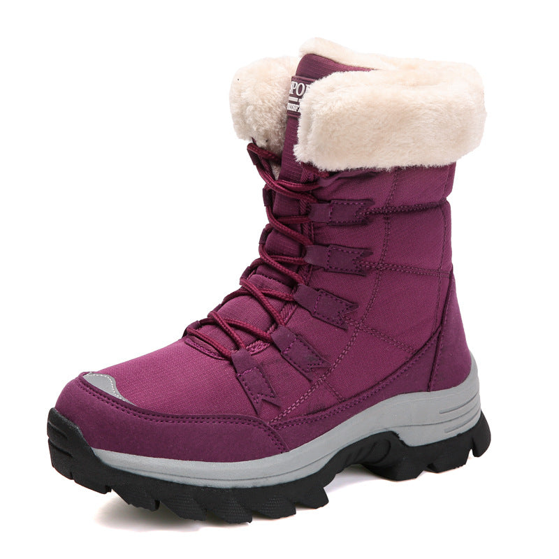 Damen Isolierte Winterstiefel mit rutschfester Sohlenkonstruktion und kuscheligem Innenfutter Drune