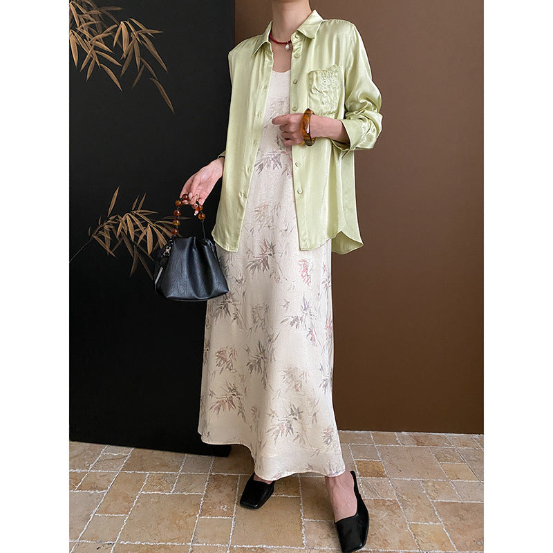 Damen stilvolle Bluse mit zarten Stickdetails und klassischem Schnitt Drune