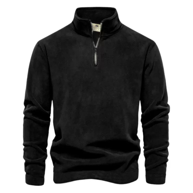 Herren Fleece-Pullover mit Stehkragen Drune