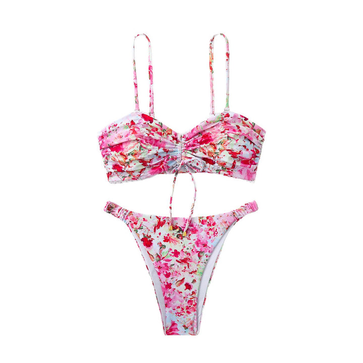Damen Bandeau-Bikini mit raffinierten Rüschendetails Drune