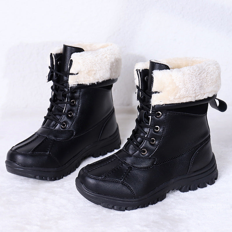 Damen Gefütterte Winterstiefel mit rutschfester Sohle Drune