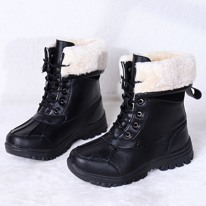 Damen Gefütterte Winterstiefel mit rutschfester Sohle Drune
