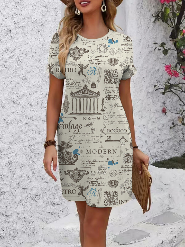 Damen Blumenkleid Drune