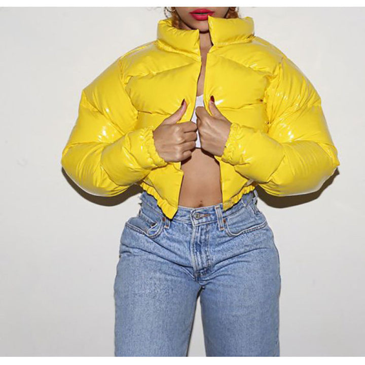 Damen glänzende Steppjacke Drune