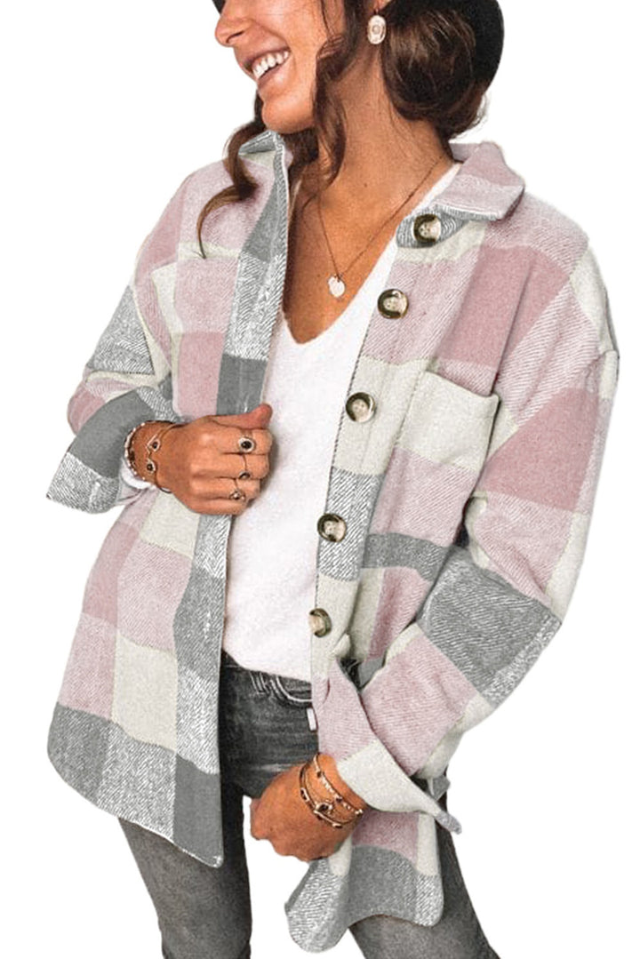 Damen Karierte Overshirt Drune