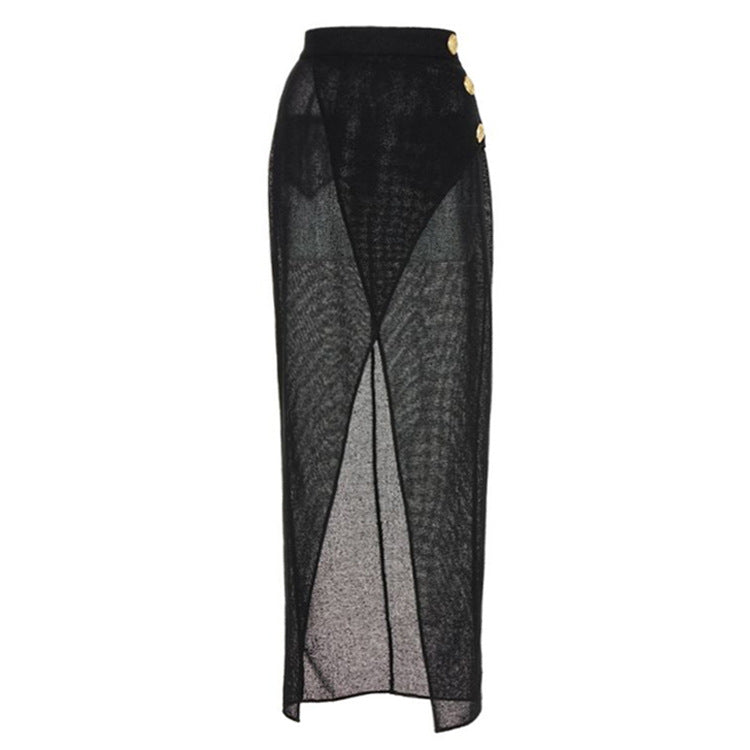 Damen Badeanzug mit raffinierten Drapierungen und eleganten Goldakzenten Drune