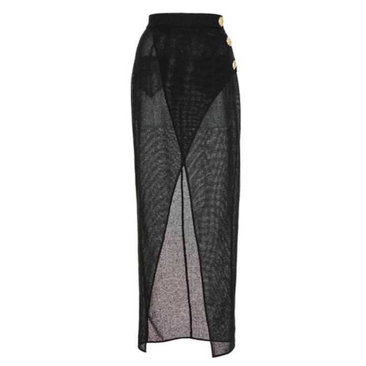 Damen Badeanzug mit raffinierten Drapierungen und eleganten Goldakzenten Drune