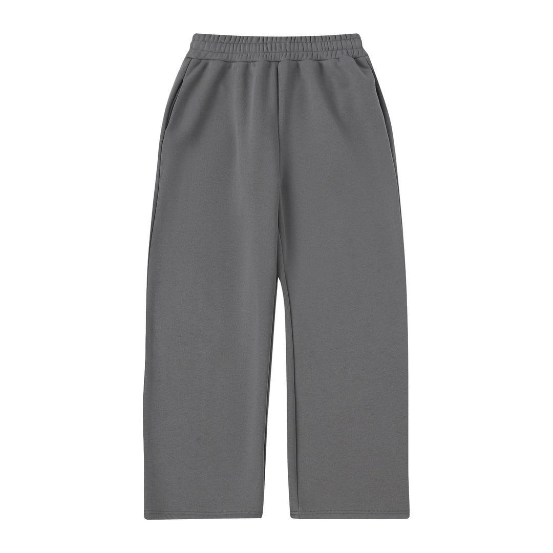 Damen nan weite Cropped-Loungehose mit elastischem Bund und seitlichen Eingrifftaschen Drune