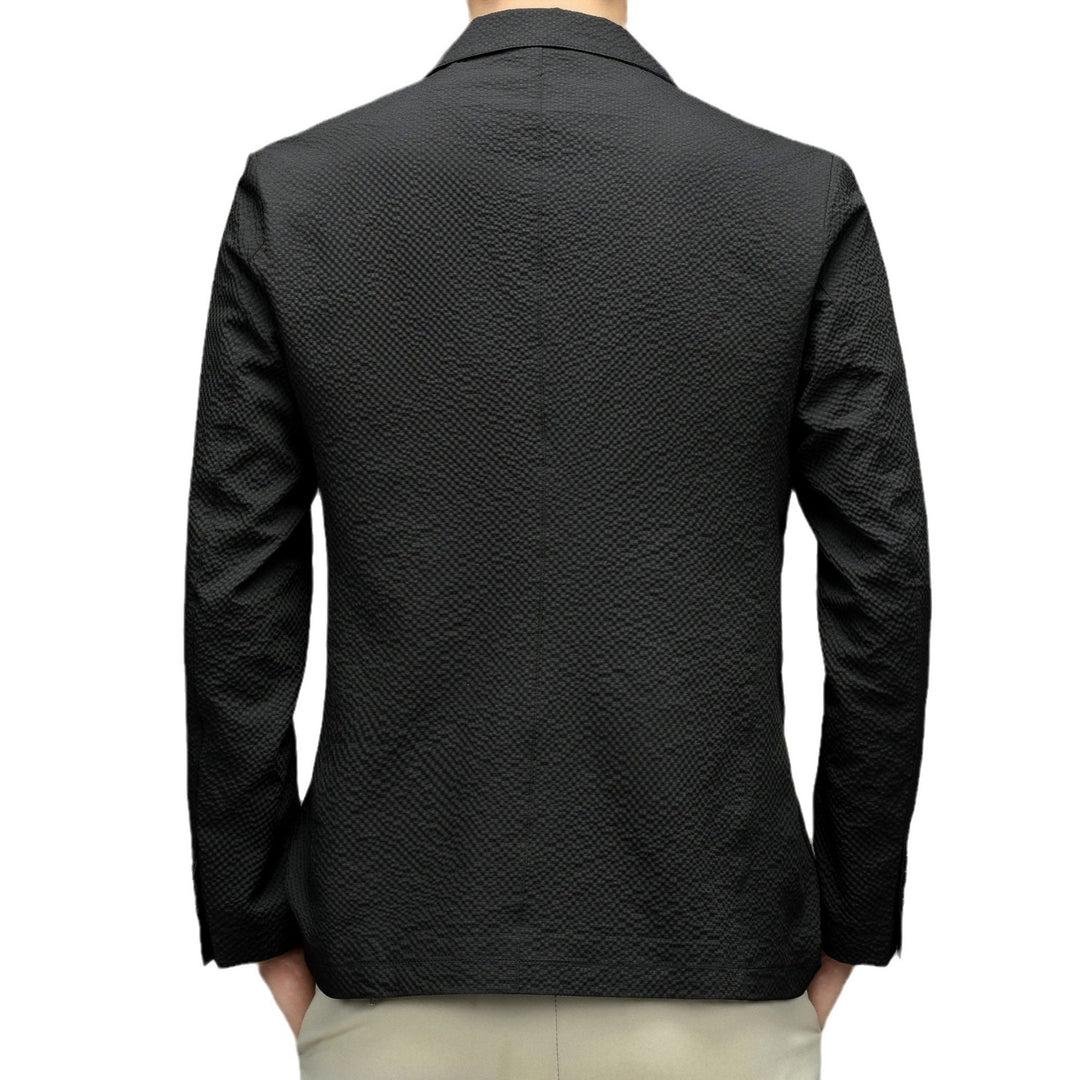 Herren modischer Blazer mit strukturiertem Design und elastischen Ärmeln Drune