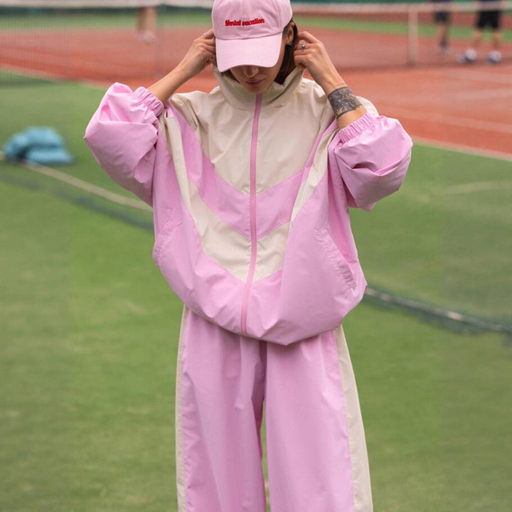 Damen Sportliche Freizeitjacke mit hohem Kragen und elastischen Bündchen Drune