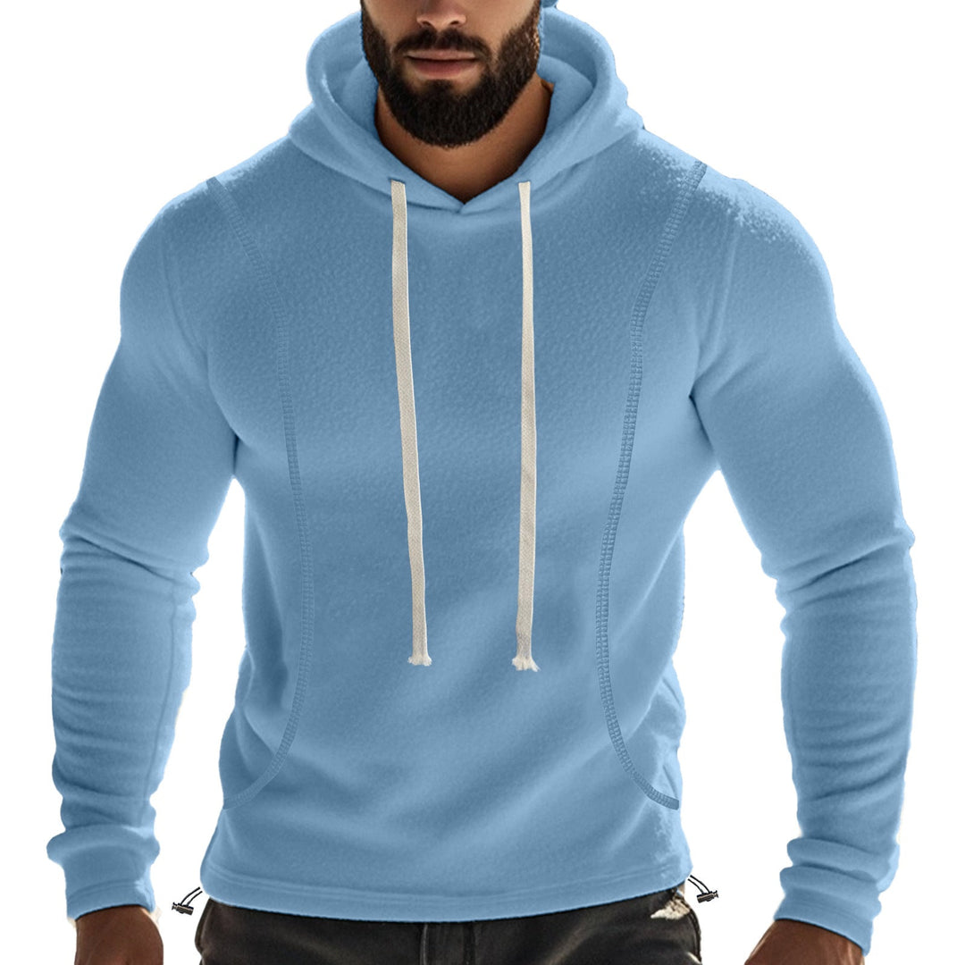 Herren Hochwertiger Fleece-Hoodie mit praktischer Kängurutasche und stylischem Design Drune