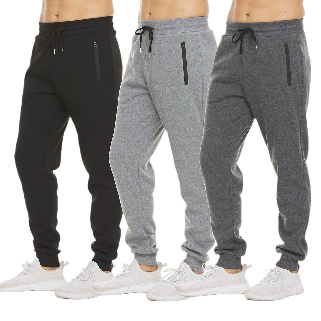 Herren bequeme Sport-Jogginghose mit seitlichen Reißverschlusstaschen Drune