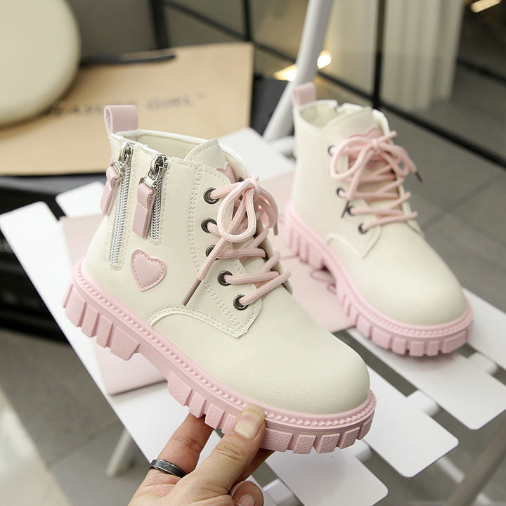 Damen Modische Boots mit praktischer Reißverschlussfunktion und rutschfester Sohle Drune