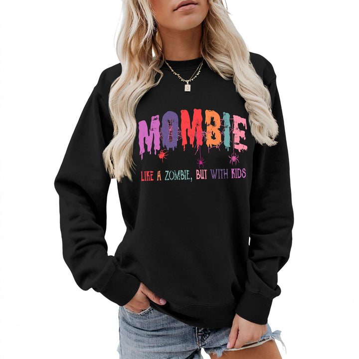 Damen Sweatshirt mit kreativem Zombie-Motiv Drune