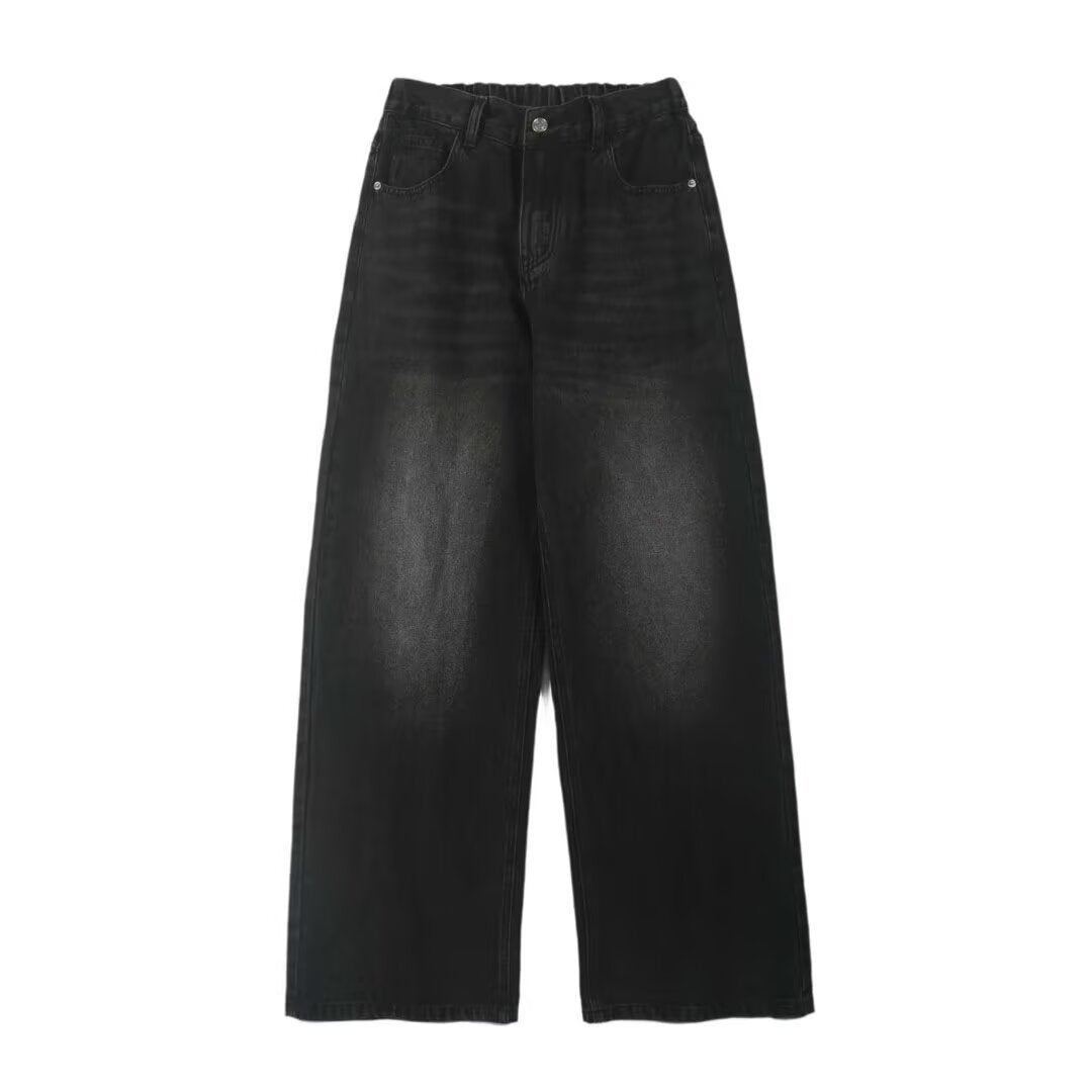 Damen Weite Denim-Jeans Drune