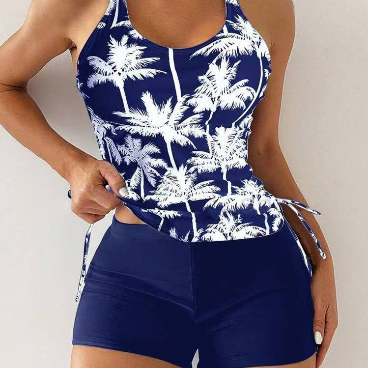 Femme Athletic Tankini Schwimmset mit verstellbaren Seitenschnüren Drune