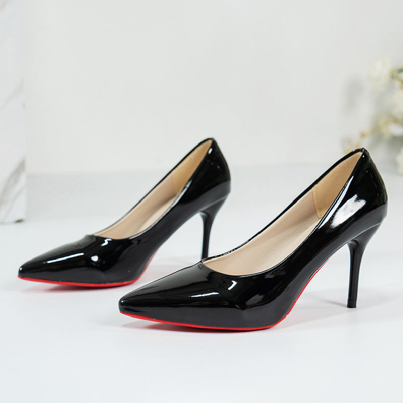 Damen Hochhackige Pumps mit glänzendem Lackfinish und eleganter Silhouette Drune