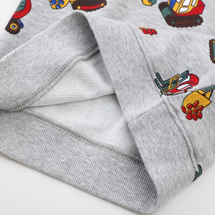 Jungen Sweatshirt mit kreativen Baustellenfahrzeug-Motiven Drune