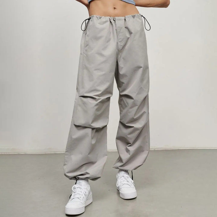 Damen Lässige Cargo-Hose mit elastischem Bund und praktischen Taschen Drune