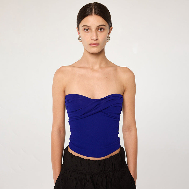 Damen Bandeau-Crop-Top Drune