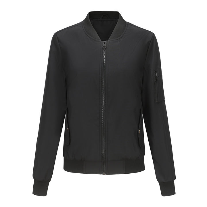 Damen nan leichte Bomberjacke mit Ärmeltasche, kontrastbündchen und sportiver Passform Drune