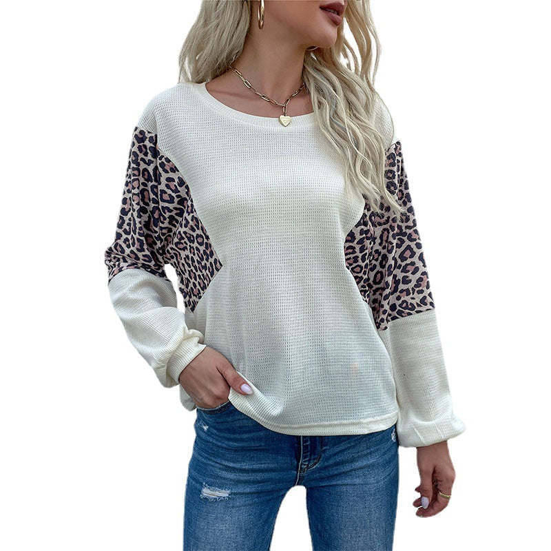 Damen lässiger Pullover mit modernen Animal-Print-Details Drune