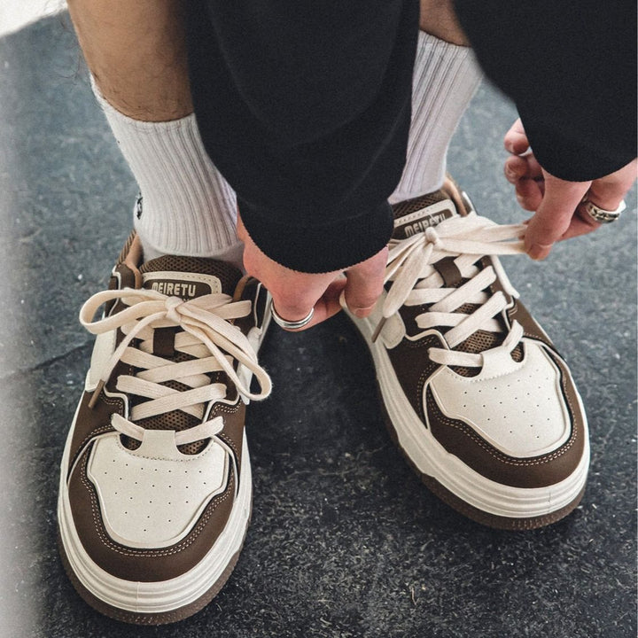 Damen Sportliche Chunky Sneakers mit atmungsaktiver Oberflächenstruktur und flexibler Sohle Drune