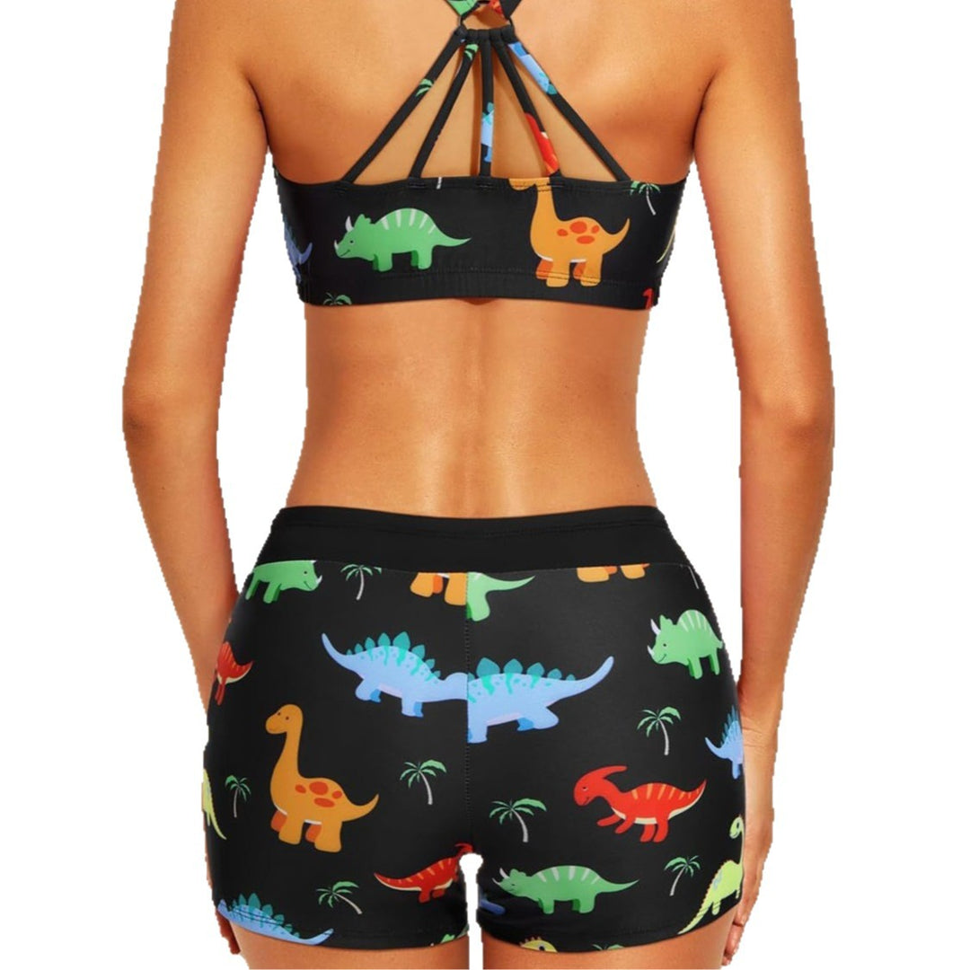 Damen Sportliches Tankini-Oberteil mit elegantem Rückenausschnitt Drune