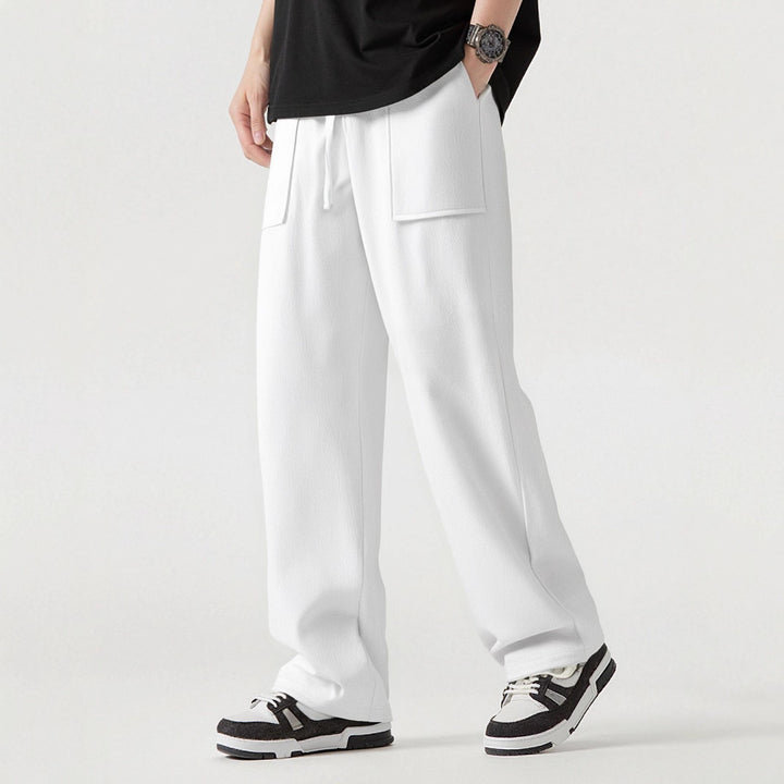 Herren Bequeme Cargo-Hose mit praktischen Taschen und elastischem Bund Drune