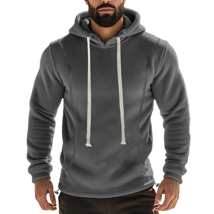 Herren Hochwertiger Fleece-Hoodie mit praktischer Kängurutasche und stylischem Design Drune