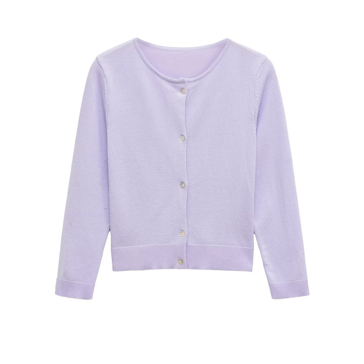 Damen elegante Strickjacke mit feinen Knopfdetails Drune
